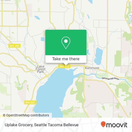 Uplake Grocery map