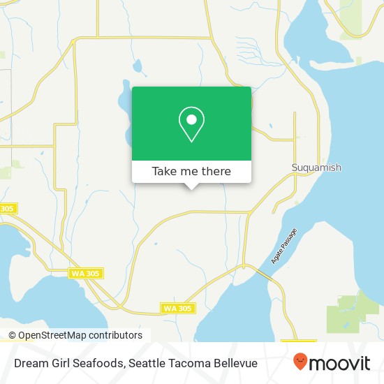 Dream Girl Seafoods map