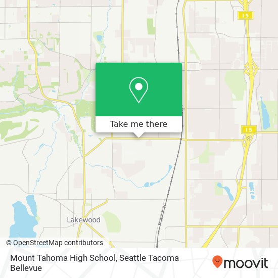 Mapa de Mount Tahoma High School