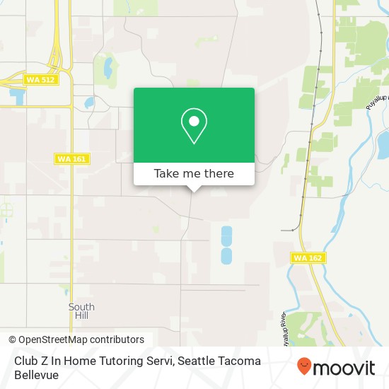 Mapa de Club Z In Home Tutoring Servi