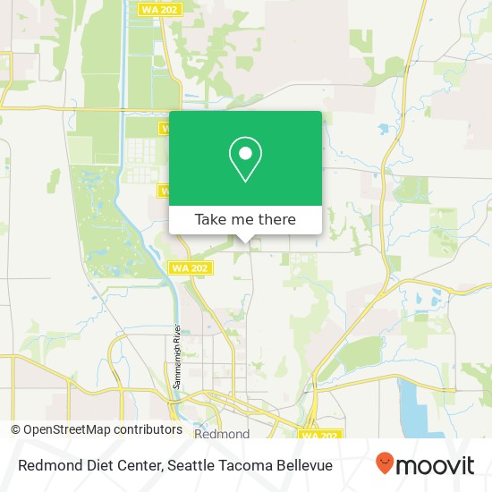 Redmond Diet Center map