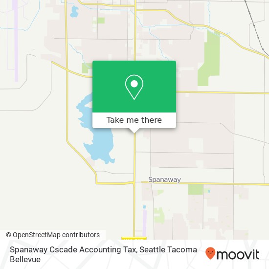 Mapa de Spanaway Cscade Accounting Tax