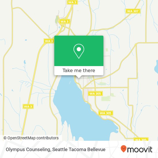 Olympus Counseling map