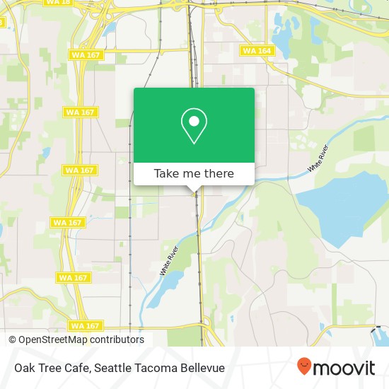 Mapa de Oak Tree Cafe