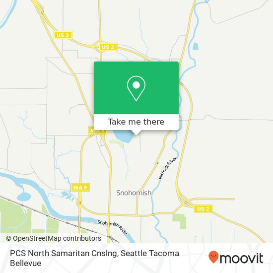 Mapa de PCS North Samaritan Cnslng
