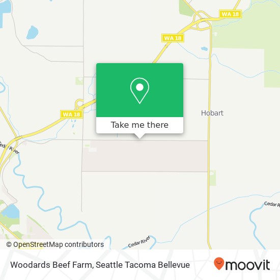 Mapa de Woodards Beef Farm