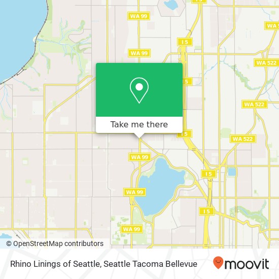 Mapa de Rhino Linings of Seattle