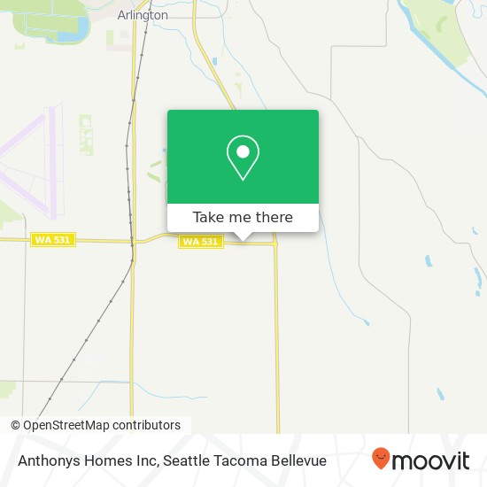 Anthonys Homes Inc map