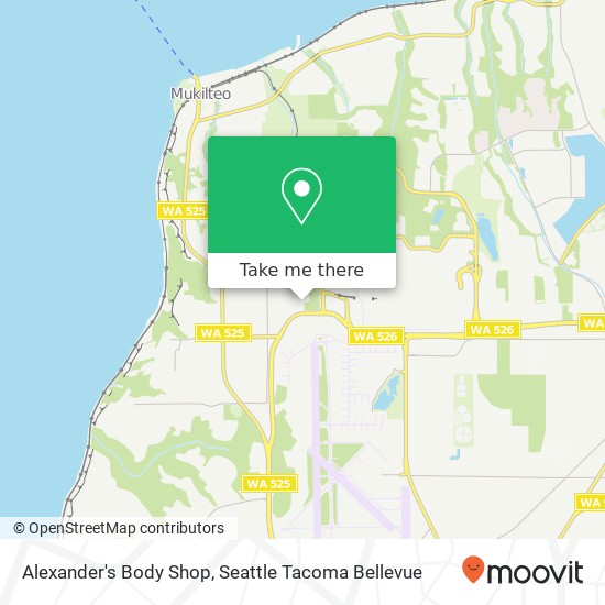 Alexander's Body Shop map