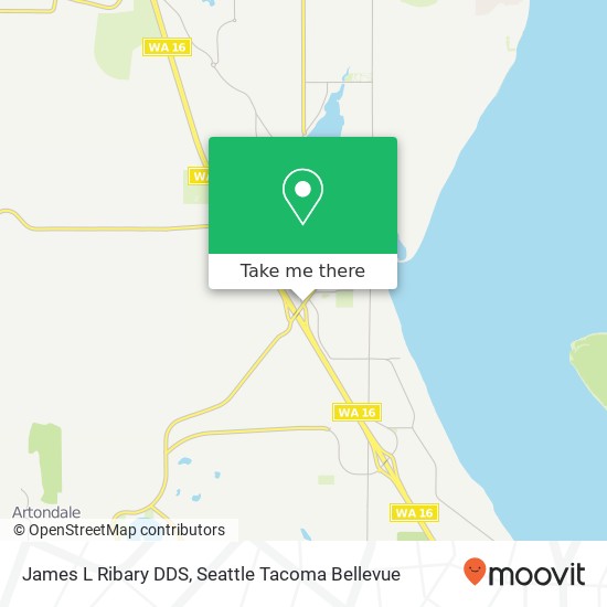 James L Ribary DDS map