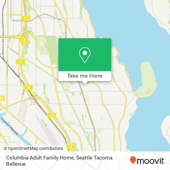 Columbia Adult Family Home map