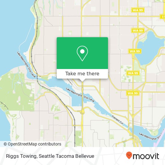 Riggs Towing map