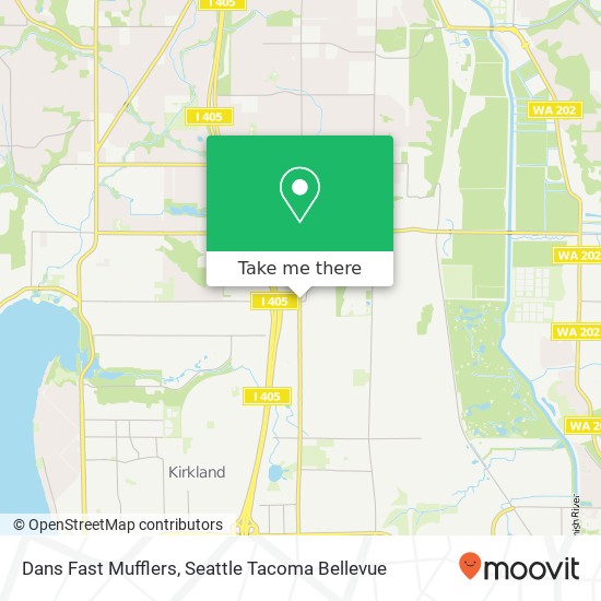 Mapa de Dans Fast Mufflers