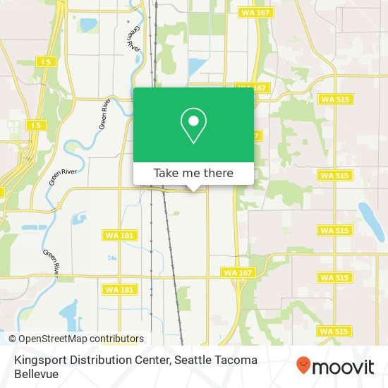 Mapa de Kingsport Distribution Center