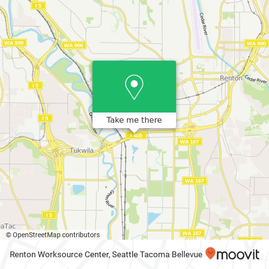 Renton Worksource Center map