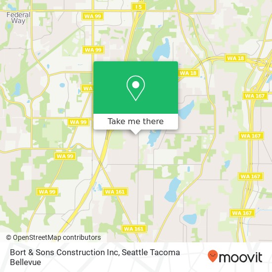 Mapa de Bort & Sons Construction Inc