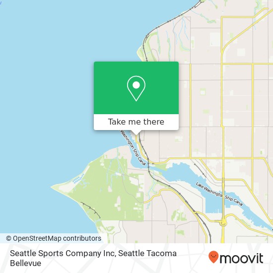 Seattle Sports Company Inc map