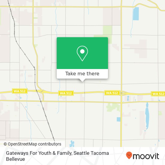 Gateways For Youth & Family map