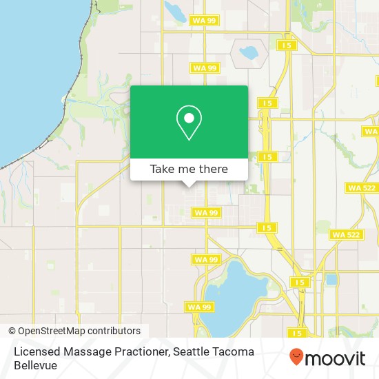 Licensed Massage Practioner map