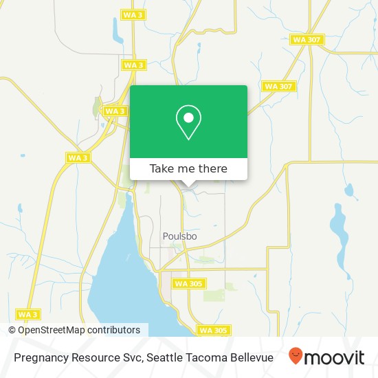 Mapa de Pregnancy Resource Svc