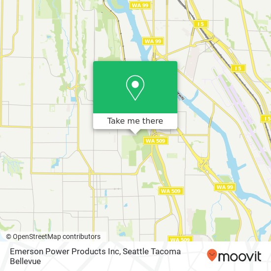 Emerson Power Products Inc map