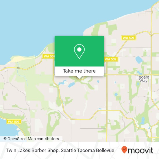 Twin Lakes Barber Shop map