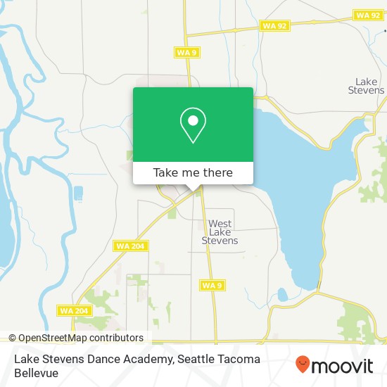 Mapa de Lake Stevens Dance Academy