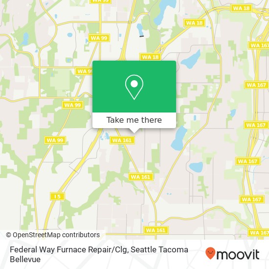 Mapa de Federal Way Furnace Repair/Clg