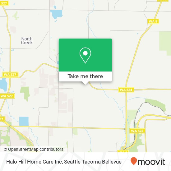 Halo Hill Home Care Inc map