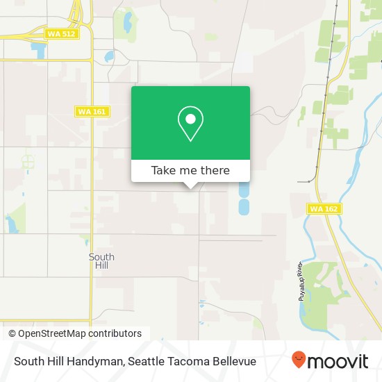 South Hill Handyman map