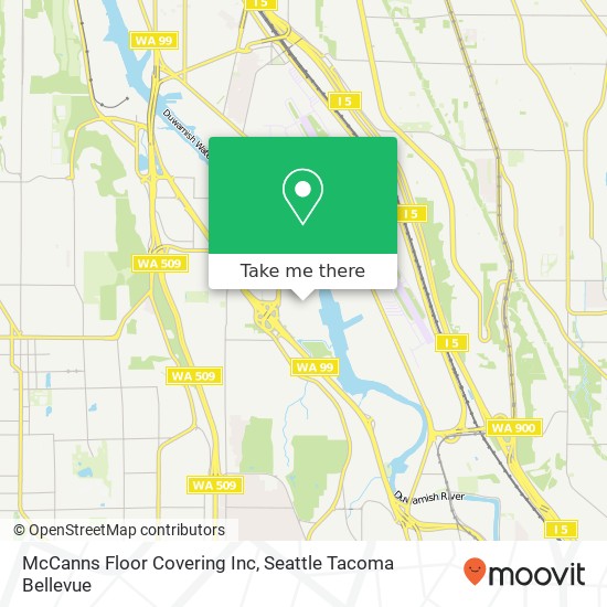 Mapa de McCanns Floor Covering Inc