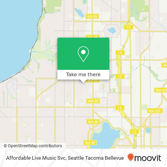 Affordable Live Music Svc map