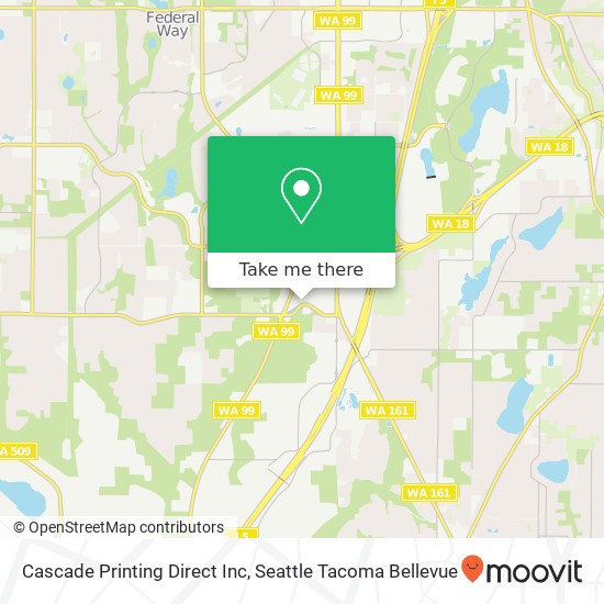 Cascade Printing Direct Inc map