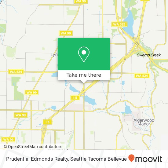 Prudential Edmonds Realty map