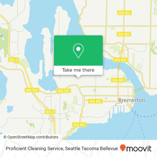 Proficient Cleaning Service map