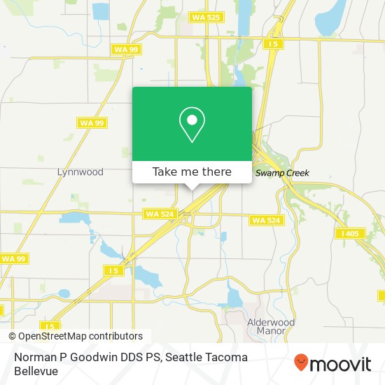 Norman P Goodwin DDS PS map