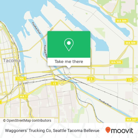 Mapa de Waggoners' Trucking Co