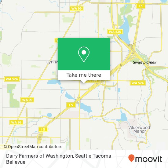 Dairy Farmers of Washington map