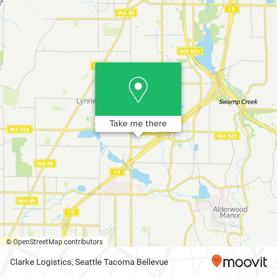 Mapa de Clarke Logistics