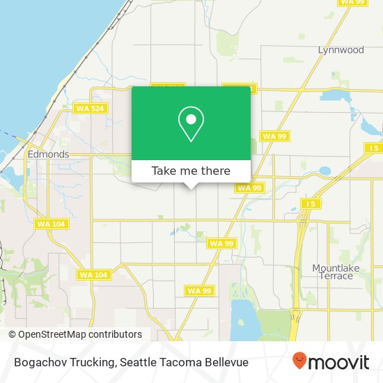 Bogachov Trucking map