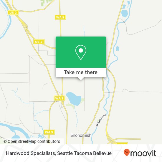 Hardwood Specialists map