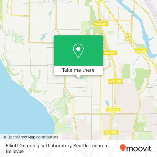Mapa de Elliott Gemological Laboratory