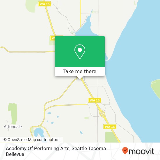 Academy Of Performing Arts map