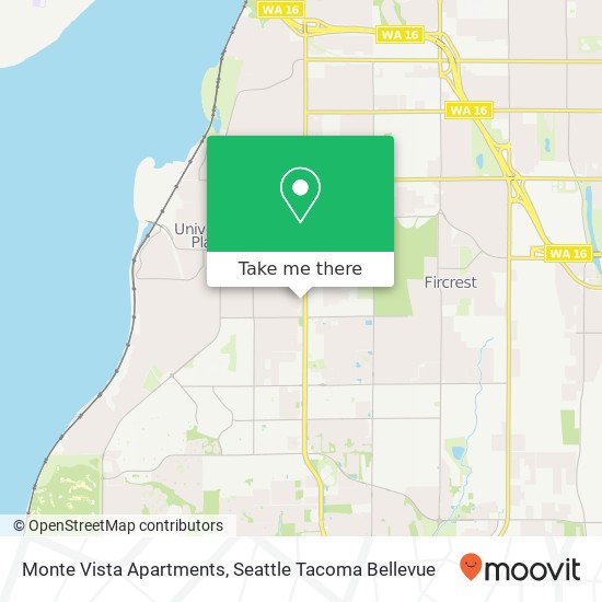 Mapa de Monte Vista Apartments