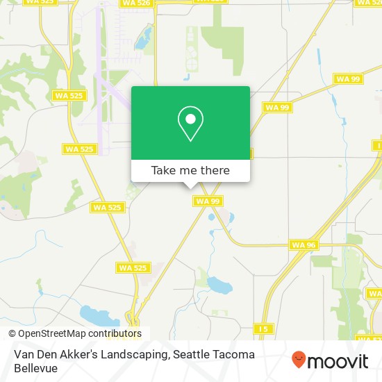 Mapa de Van Den Akker's Landscaping