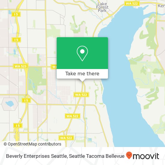 Beverly Enterprises Seattle map
