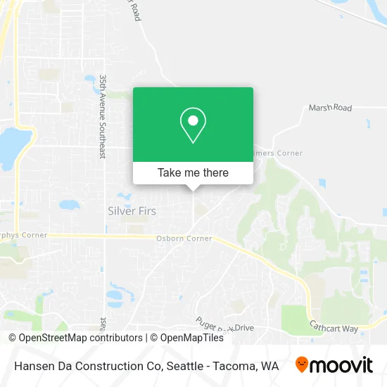 Hansen Da Construction Co map