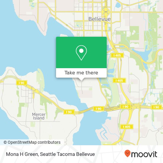 Mona H Green map