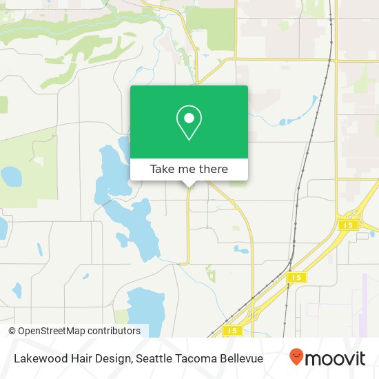 Lakewood Hair Design map