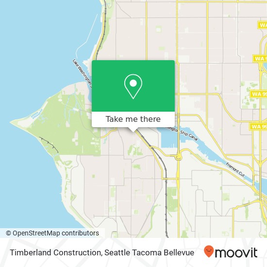 Timberland Construction map